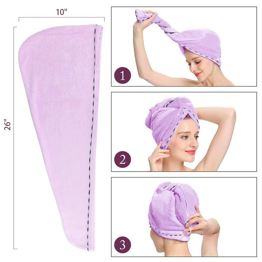 Microfiber Curl Drying Towel - Ez Detangler Brush